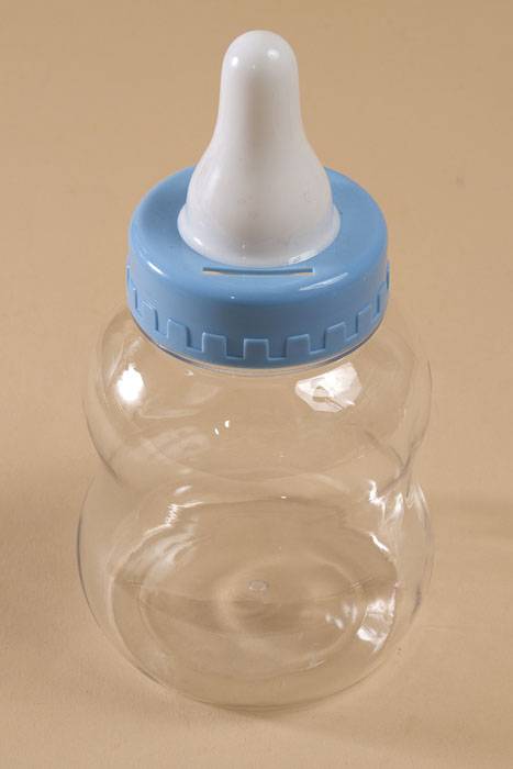 8.5" Milk Bottle Blue