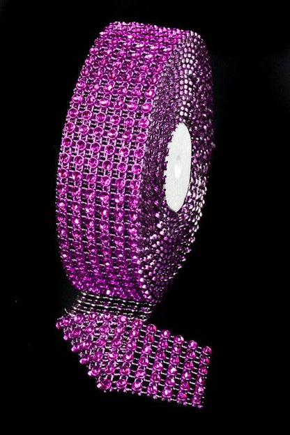1.5" X 5yds Diamond Wrap Purple