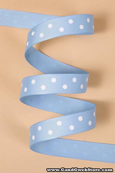 5/8" X 17yds Grosgrain Blue Mist 