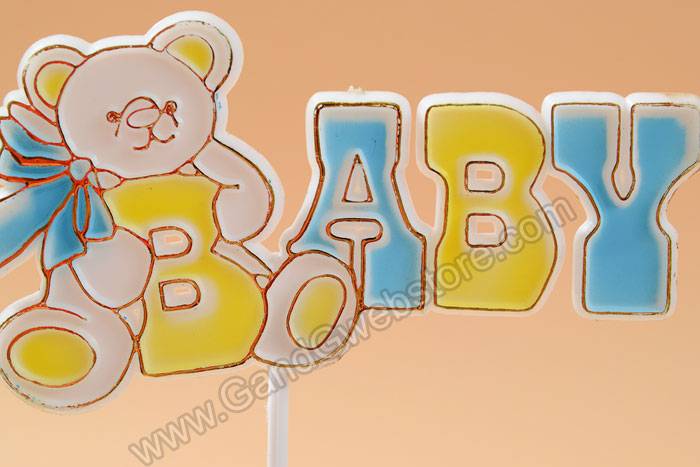 11" Baby Sign Blue/yellow Pkg/12