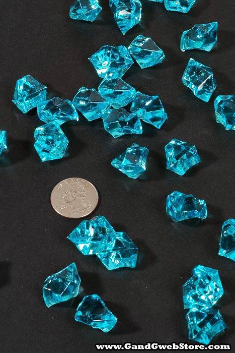 Large Acrylic Cube Aqua Pkg/1lb
