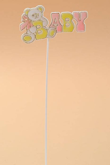 11" Baby Sign Pink/yellow Pkg/12