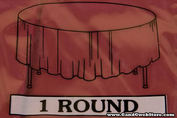 Rectangular/round Plastic Table Cover Burgundy