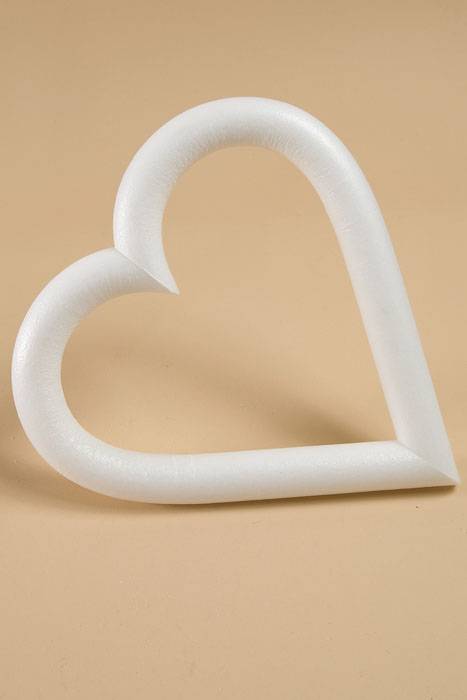 12&quot; White Round  Opened Heart