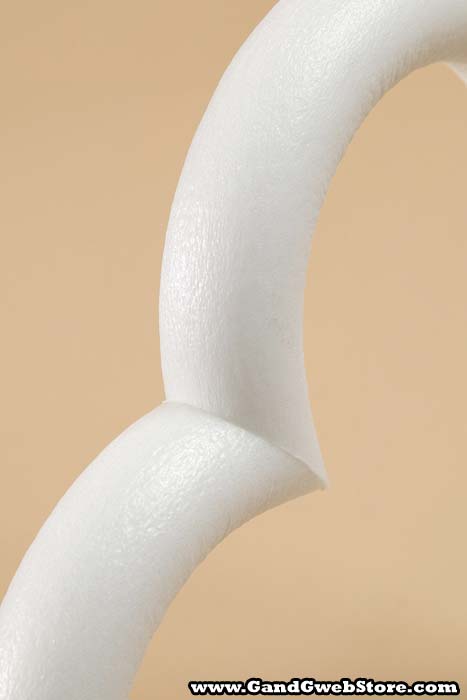 12&quot; White Round  Opened Heart