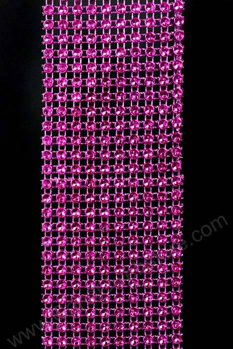 2.5" X 5yds Diamond Wrap Fuchsia