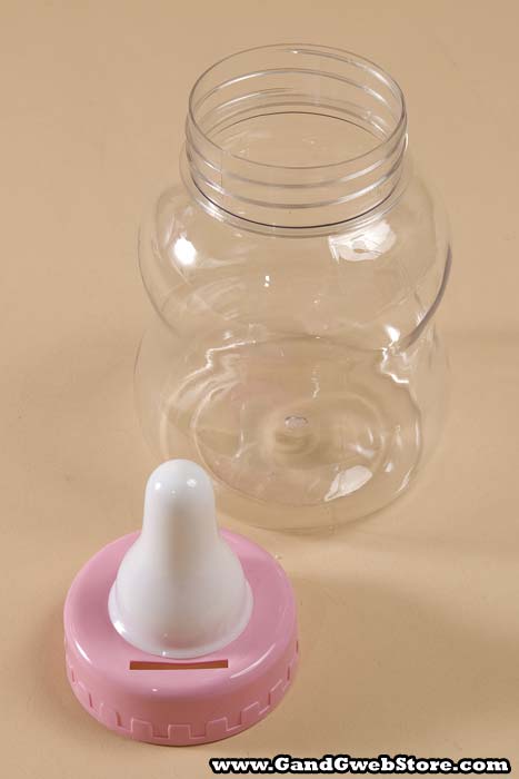 8.5" Milk Bottle Pink