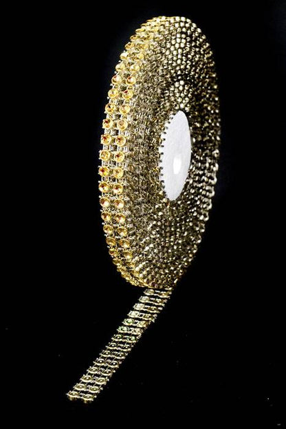 1/2" X 5yds Diamond Wrap Gold