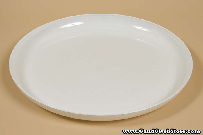 15" Dish White
