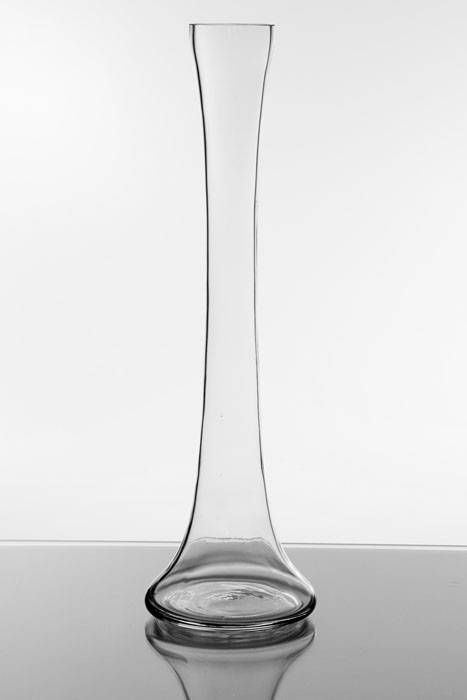 2-1/4" X 16" Skyline Glass Vase Clear