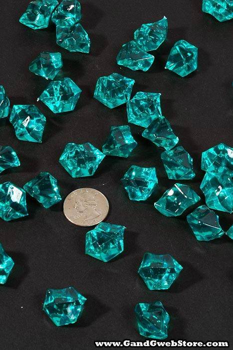 Large Acrylic Cube Teal Pkg/1lb