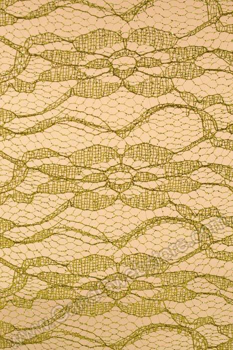 6" X 10yds Sparkle Lace Olive