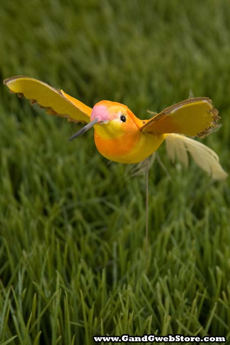 4-5" Humming Bird W/wire Assort Pkg/12