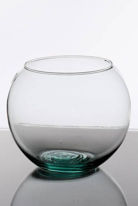 6.5" Bubble Glass Ball Crystal Clear