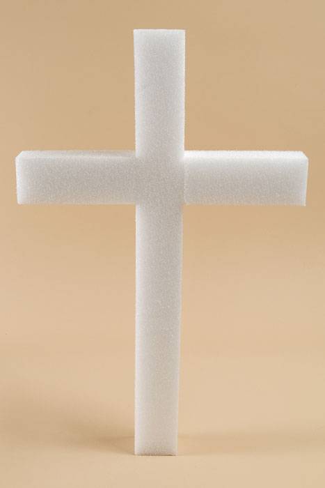 18" White 2pc Cross