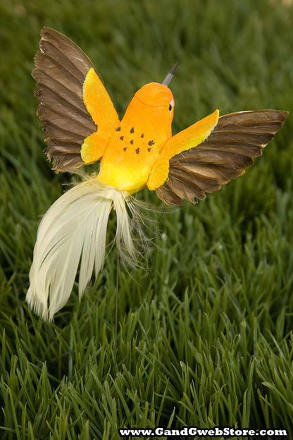 4-5" Humming Bird W/wire Assort Pkg/12