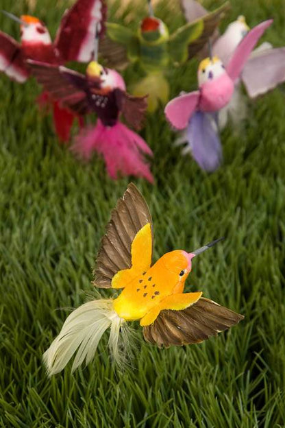 4-5" Humming Bird W/wire Assort Pkg/12