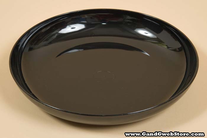 9" Dish Black Pkg/6