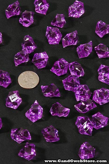 Large Acrylic Cube Purple Pkg/1lb