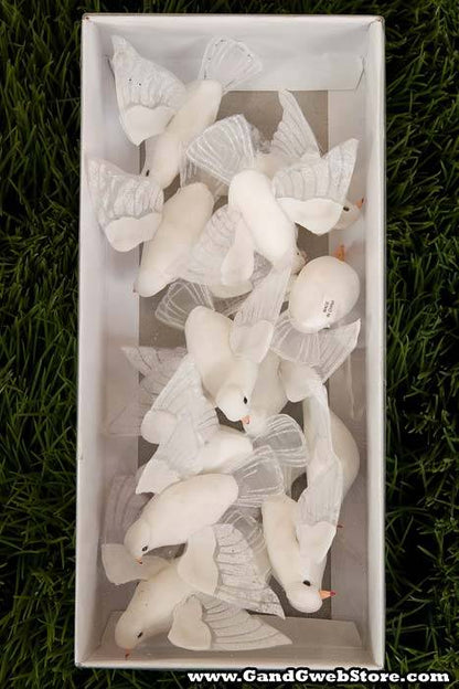 3" Flying Dove White Pkg/12