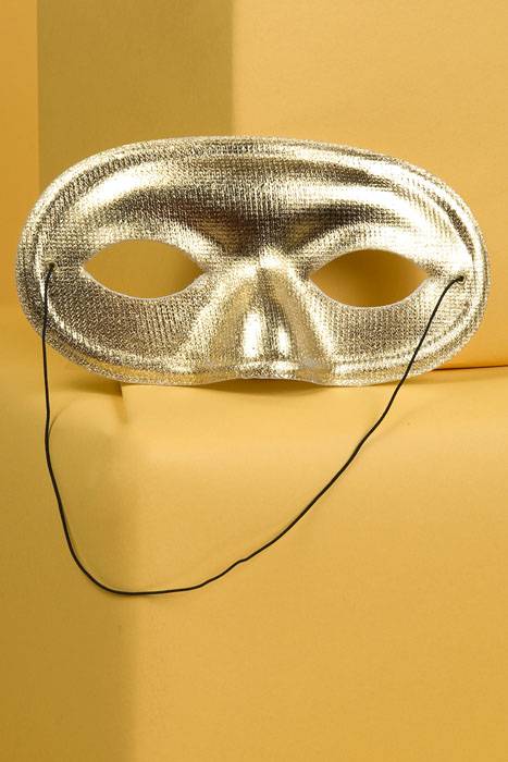 Pkg/12 Plain Mask Gold