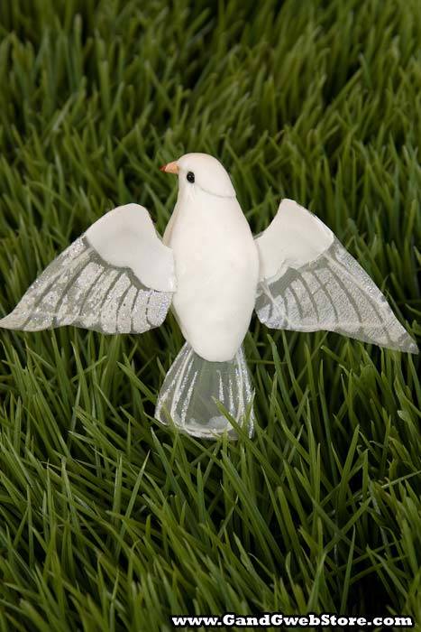 3" Flying Dove White Pkg/12