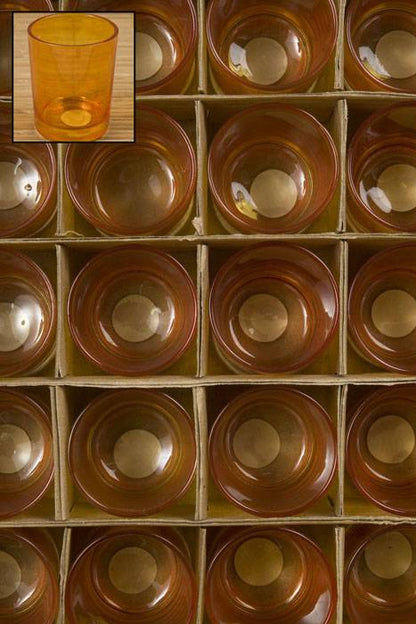Votive Holder Amber Pkg/25
