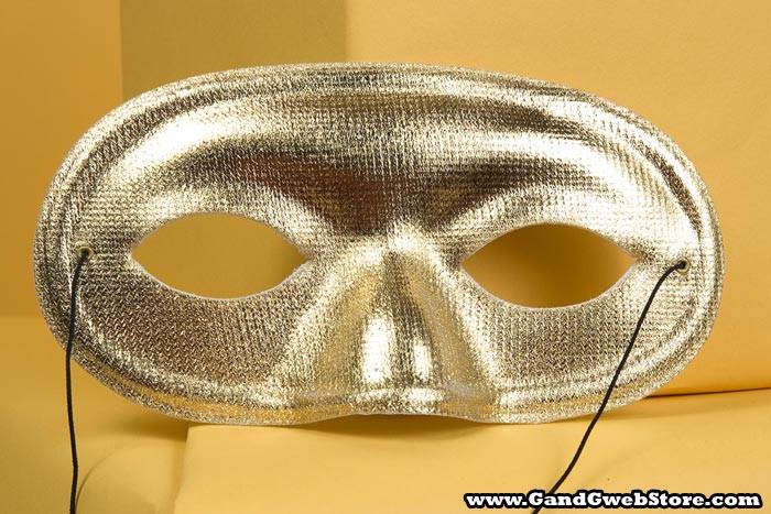 Pkg/12 Plain Mask Gold