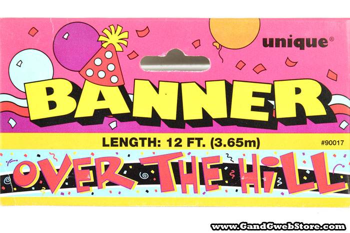 Foil Over The Hill Banner