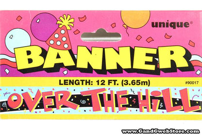Foil Over The Hill Banner