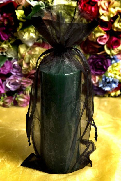 6.5" X 15" Wine Bag Black Pkg/12