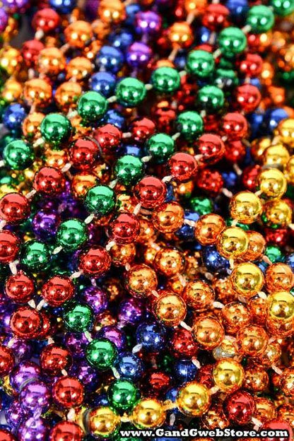 33" Party Beads Assorted Pkg/12
