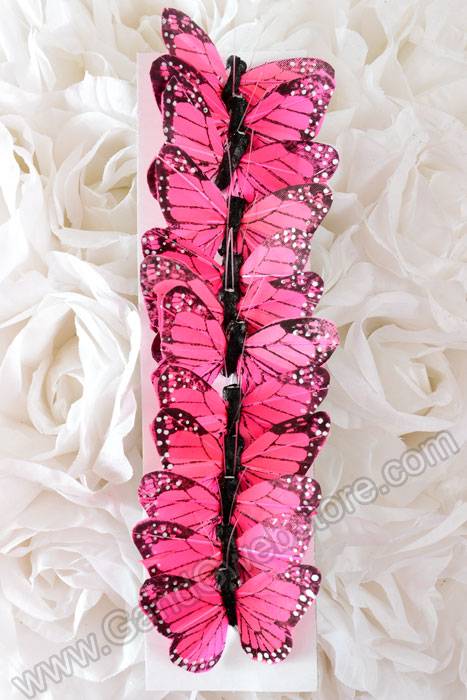 2&quot; Butterfly Pink Pkg/12