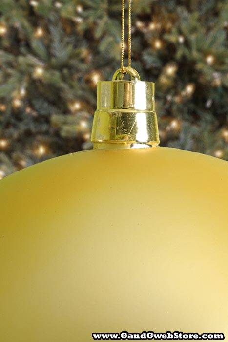 400mm  Matt Plastic Ball Gold