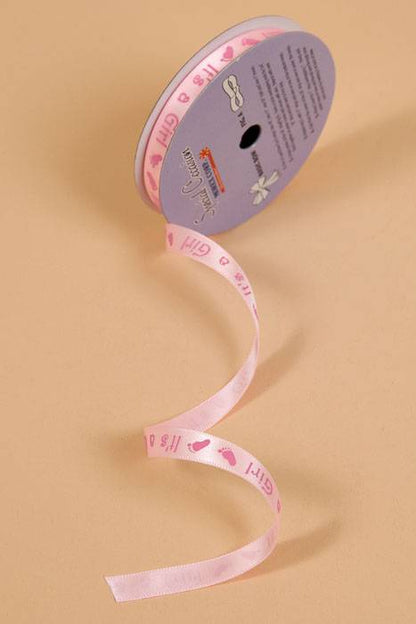 3/8" X 10yds Printed Satin It&