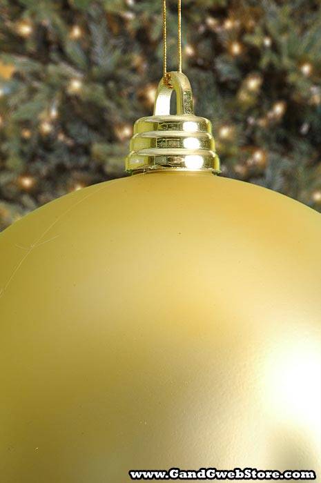 300mm Matt Plastic Ball Gold