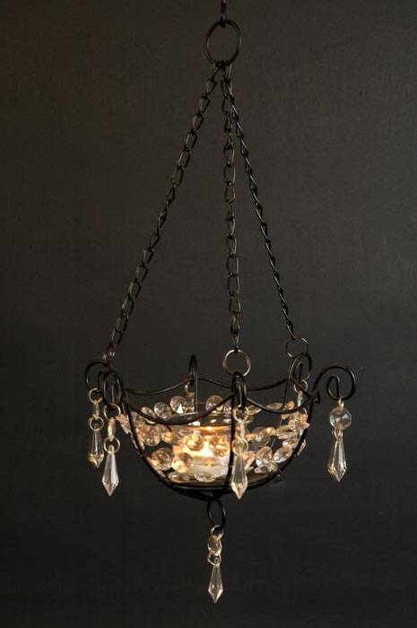 Hanging Votive Black