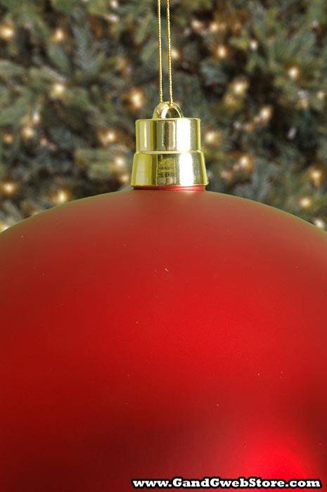 400mm Matt Plastic Ball Red