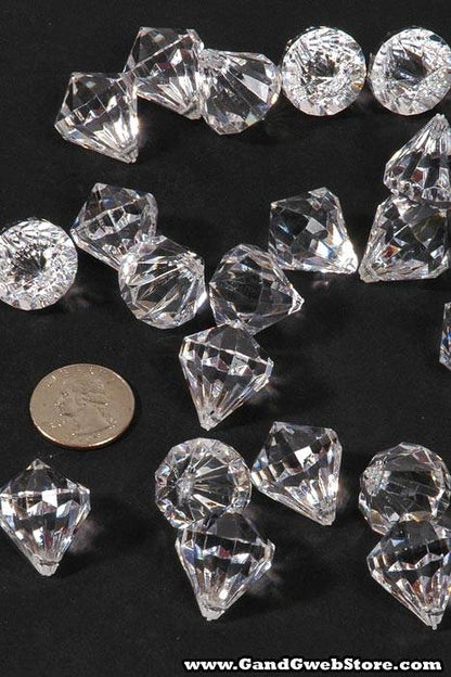 0.75" Acrylic Drop Clear Pkg/1lb