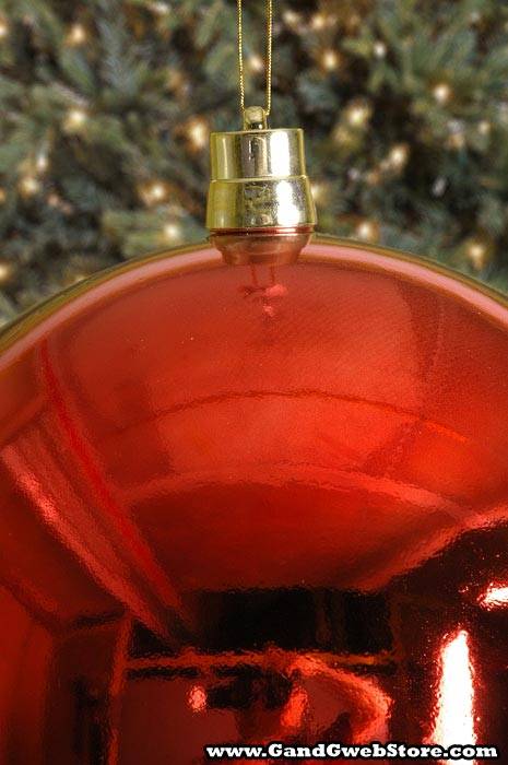 400mm Shiny Plastic Ball Red