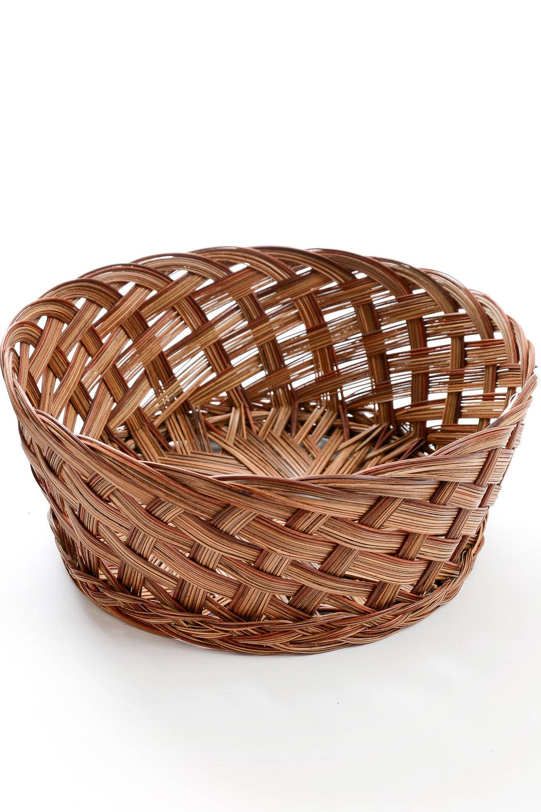 10.5" X 4.5" Round Two Tone Bowl Red/brown Pkg/6