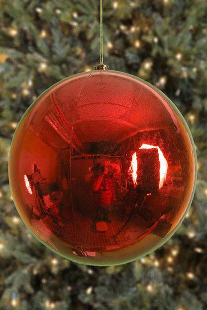 300mm Shiny Plastic Ball Red