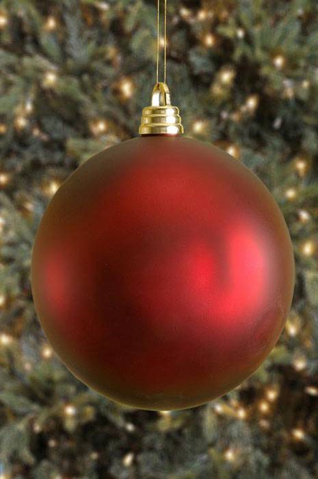 300mm Matt Plastic Ball Burgundy