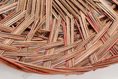 14" X 1.5" Round Two Tone Pizza Tray Red/brown