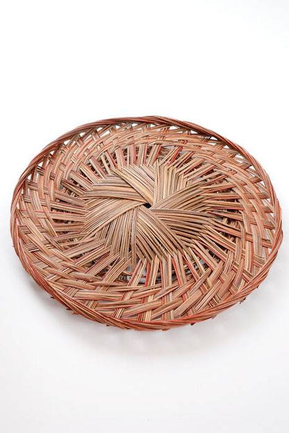 16" X 1.5" Round Two Tone Pizza Tray Red/brown