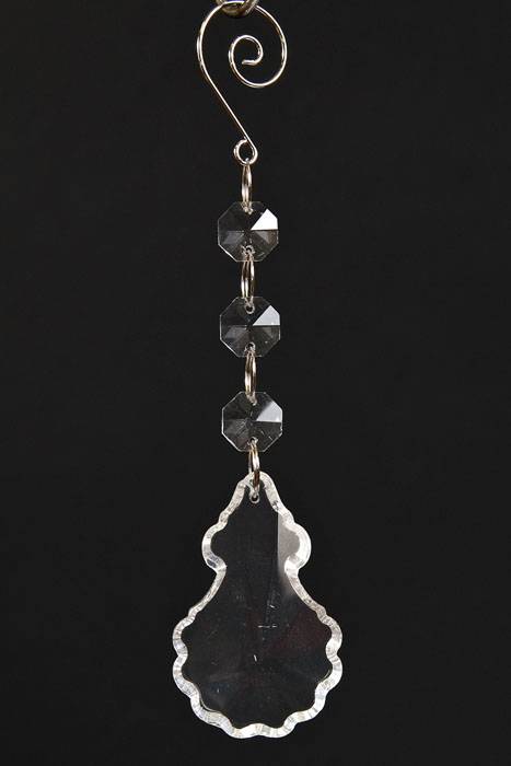 6.5" Crystal Drop Hanging Clear
