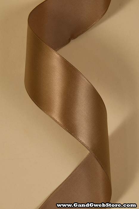 1-1/2&quot; X 25yds Wired Contessa Ribbon Coffee