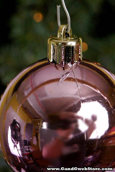 60mm Glass-like Ball Light Pink Box/12