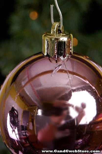 60mm Glass-like Ball Light Pink Box/12