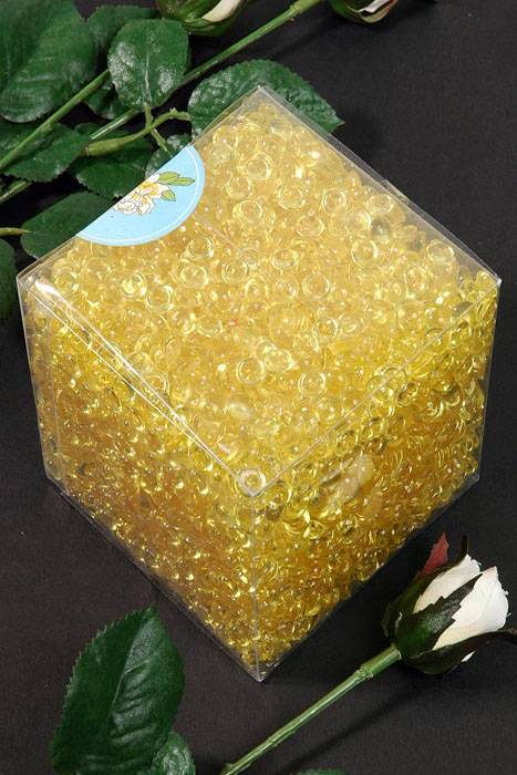 Mini Plastic Pebbles Yellow Pkg/1lb